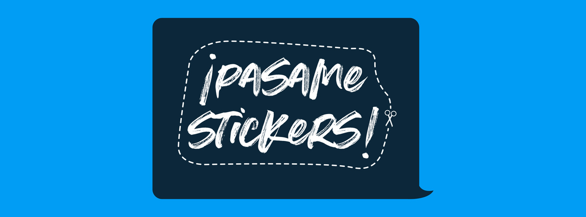 ¡Pasame stickers!